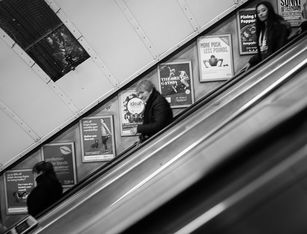 escalator posters frames compass manchester