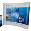 3x3 curved format pop up exhibition stand